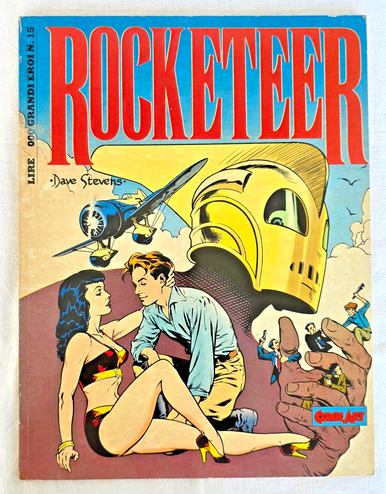 ROCKETEER (DAVE STEVENS) COMIC ART 1987