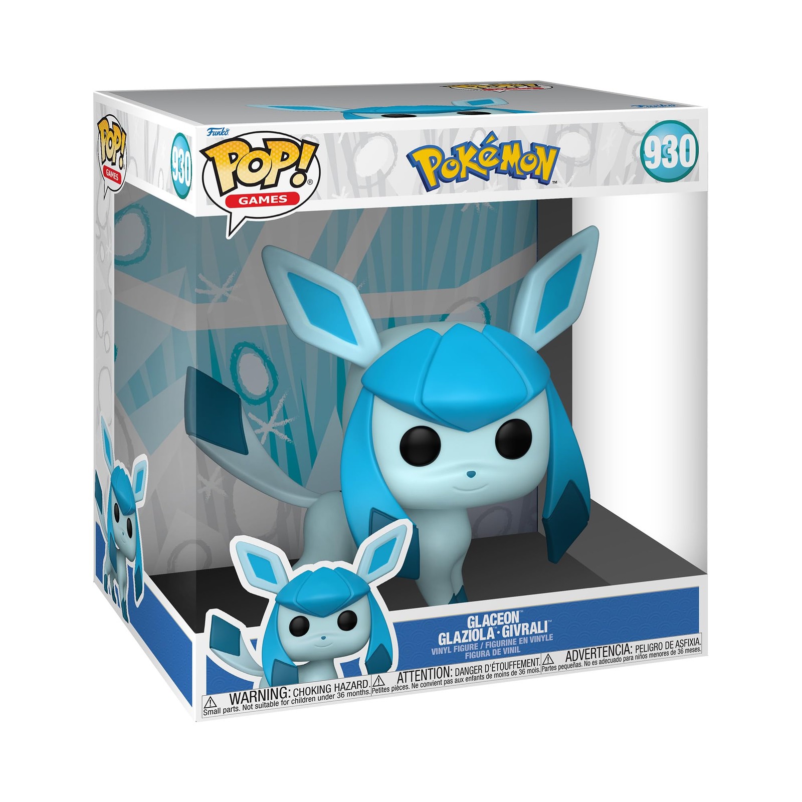 Funko Pop! Jumbo: Pokemon - Glaceon - Figura in Vinile da Collezione U82B