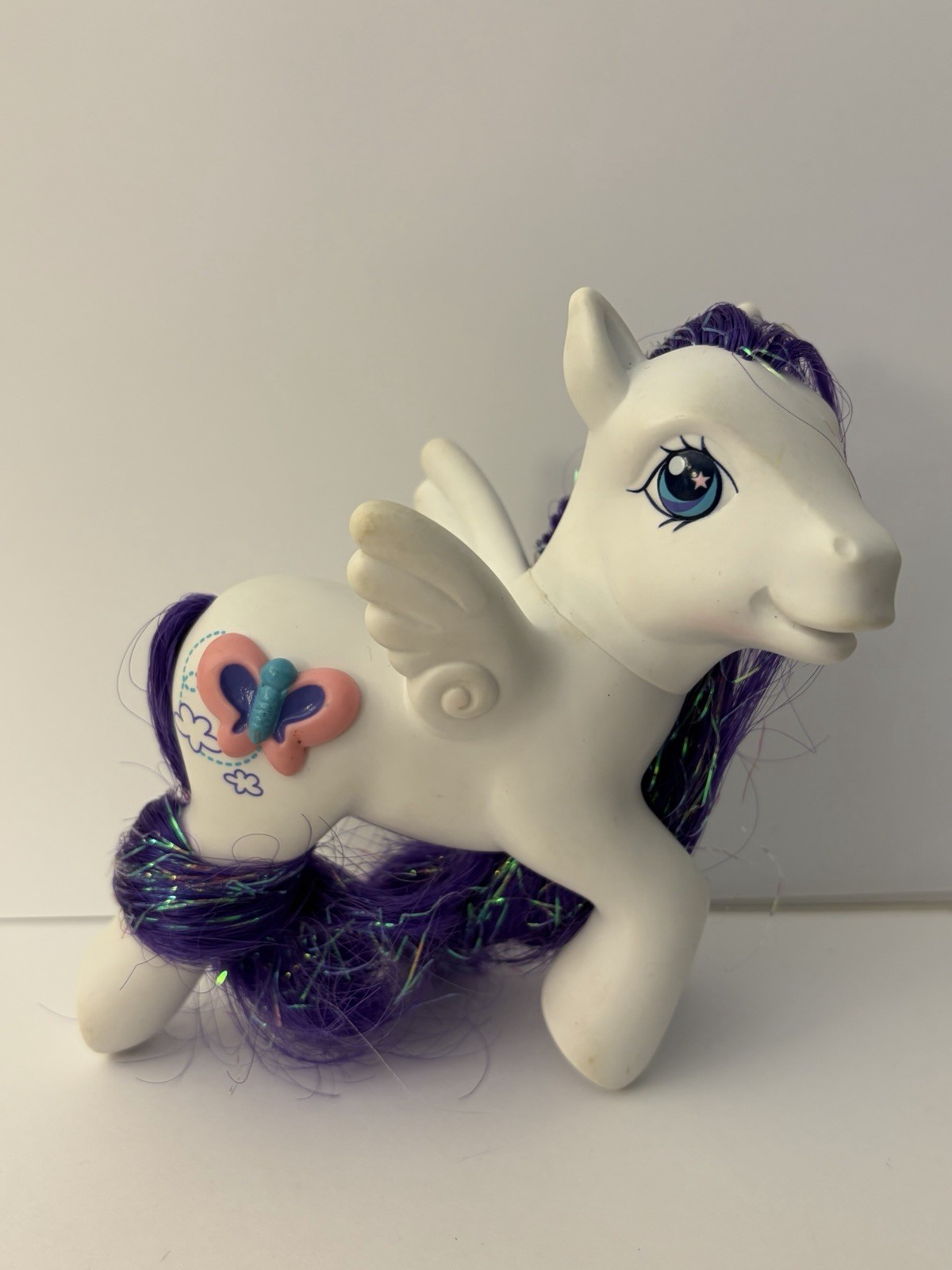 MLP My Little Pony G3 Cloud Climber 2005 bianco Pegasus viola criniera 3D Cutie Mark