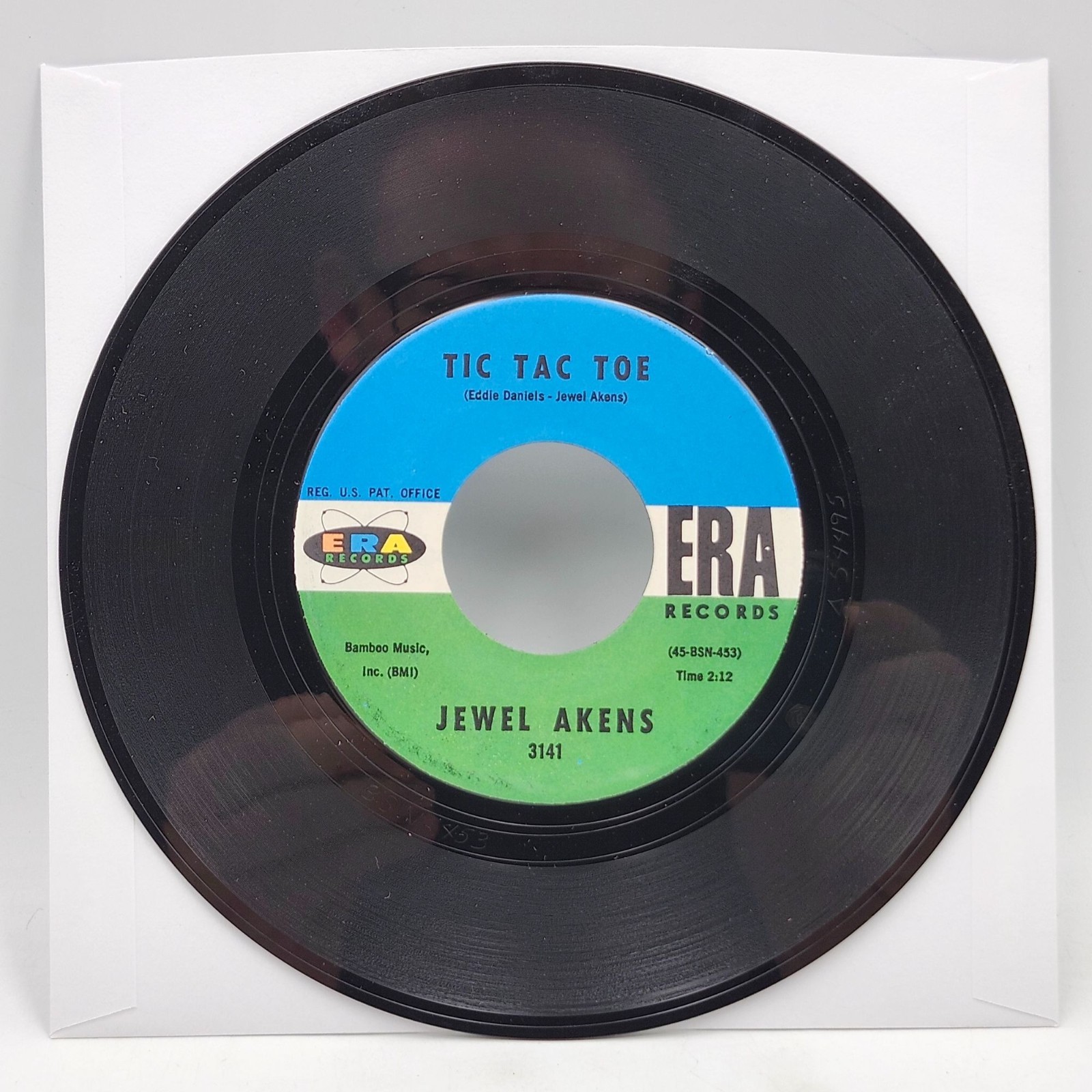 Jewel Akens Tic Tac Toe The Birds The Bees Vinyl 7in 45RPM 1964 Era Records 3141
