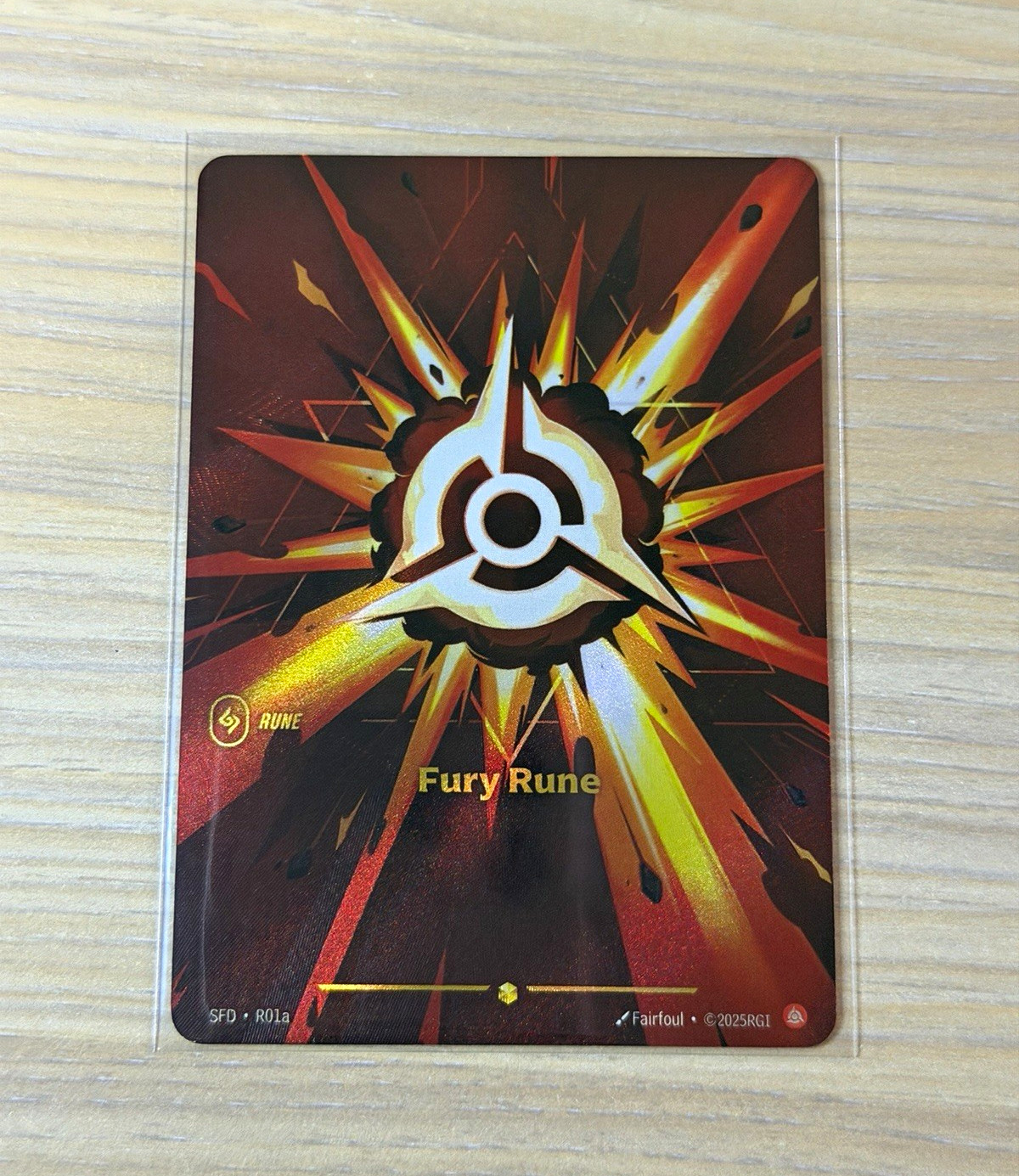 Fury Rune arte alternativa R01a Riftbound forgiato a spirito