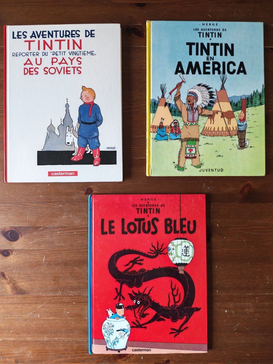 Lotto 11 fumetti Tintin – Hergé – Casterman + edizione spagnola