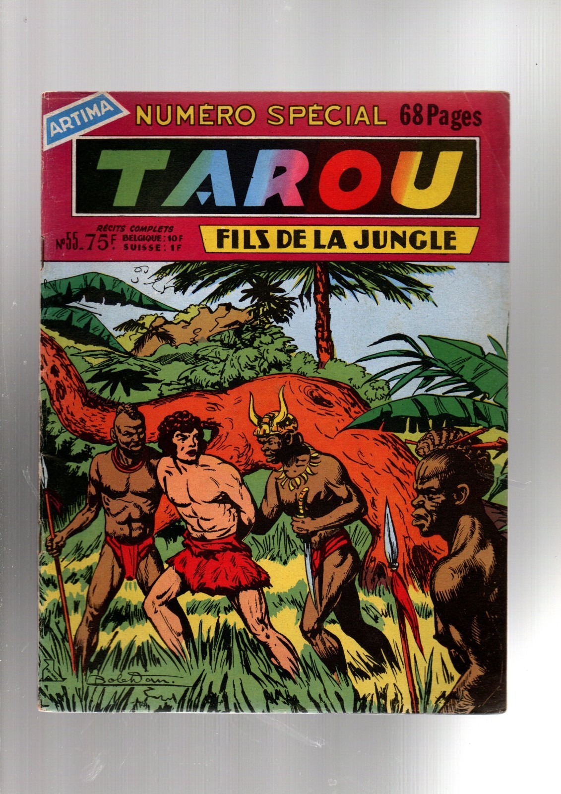TAROU n°55. Récit complet. ARTIMA 1958. Dessins BOB DAN