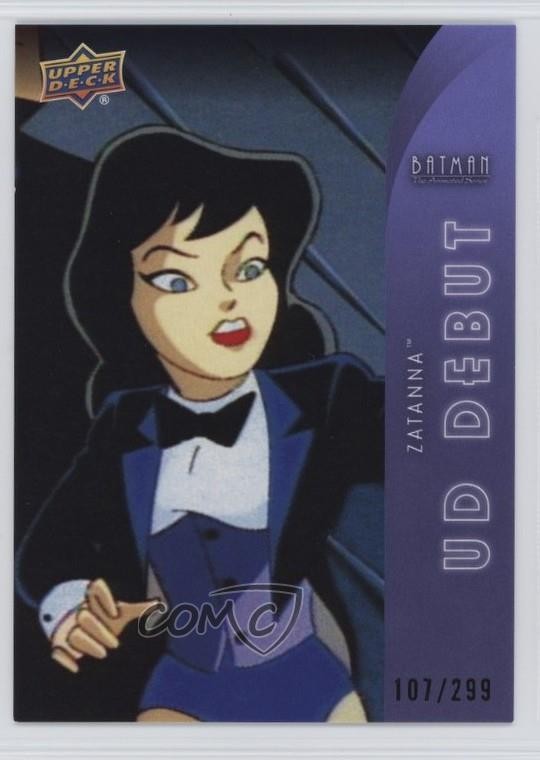 2026 Upper Deck Batman La Serie Animata UD Debutto Viola 107/299 Zatanna 1d1f