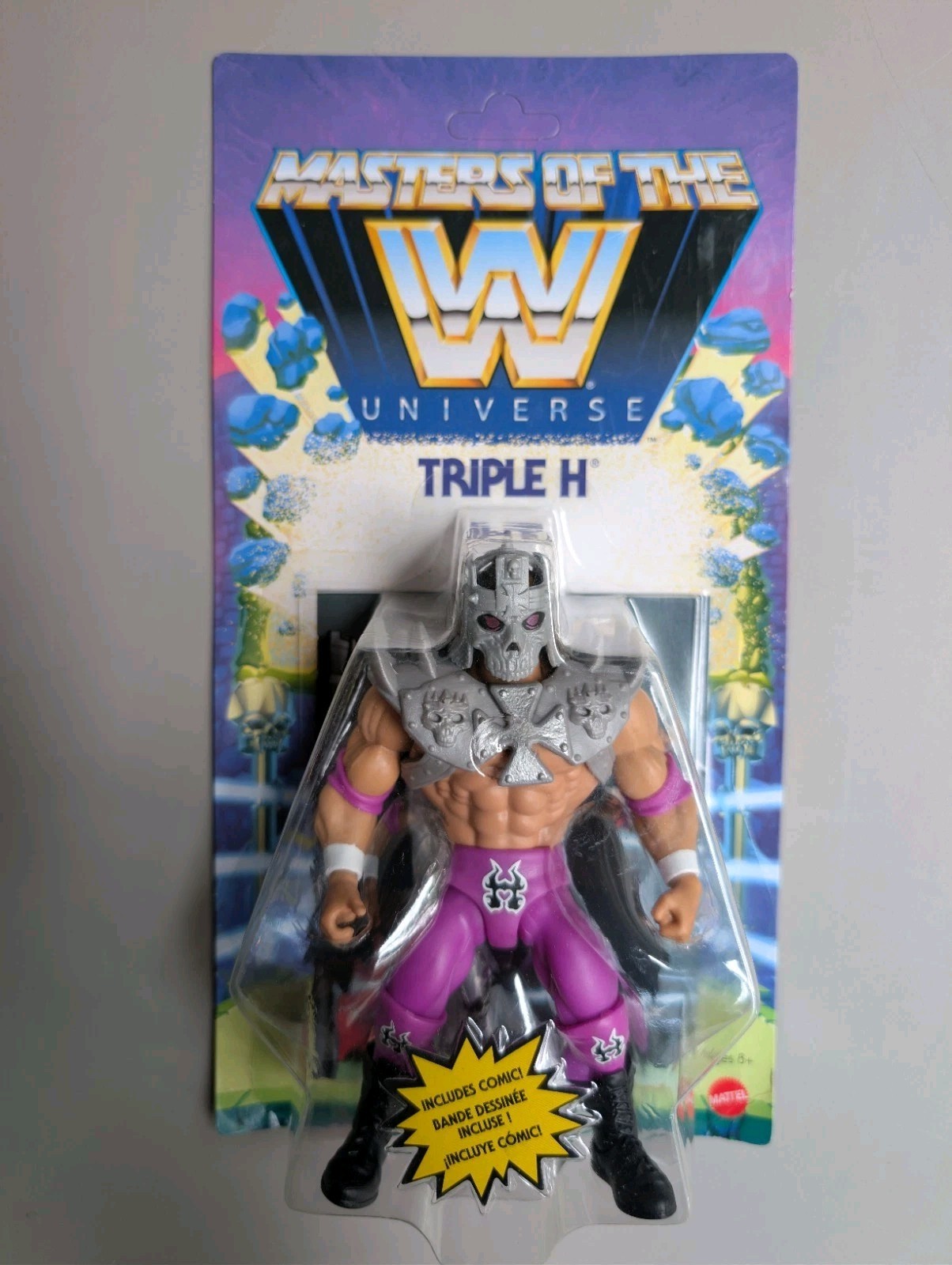 Mattel Masters Of The WWE Universe Triple H HHH Action Figure MOTU Unpunched Moc