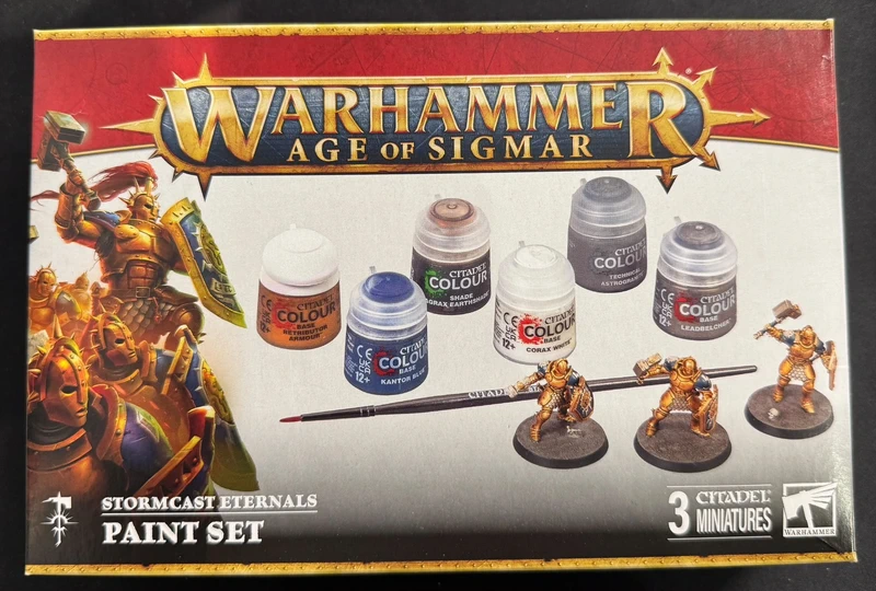 Warhammer Age of Sigmar – Stormcast Eternals Paint Set – 3 figurines
