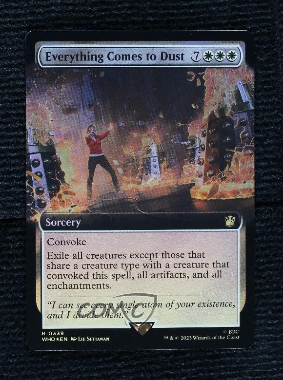 Extended Art - Everything Comes to Dust Foil Magic: Universes Beyond: Doctor Who