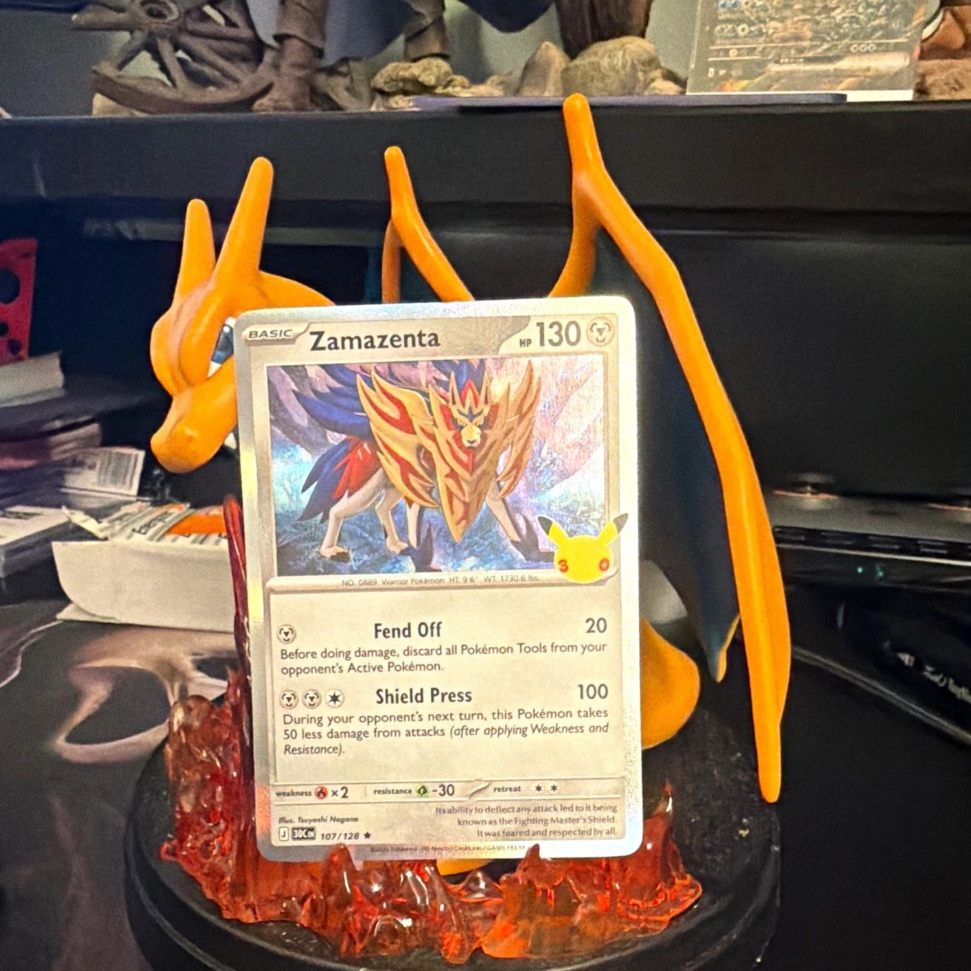 Pokémon TCG Vivid Voltage Zamazenta 107/128 ENG Holo Rare
