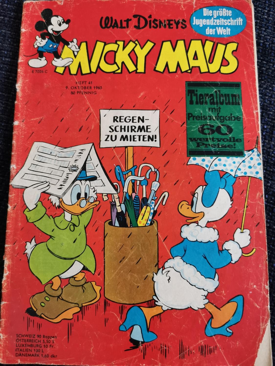 Topolino 9.10.1965 fascicolo 41 Walt Disney