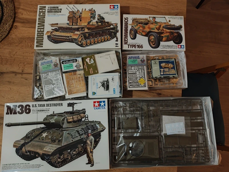 Super offerta set lotto carri armati e auto militari Tamiya 1/35