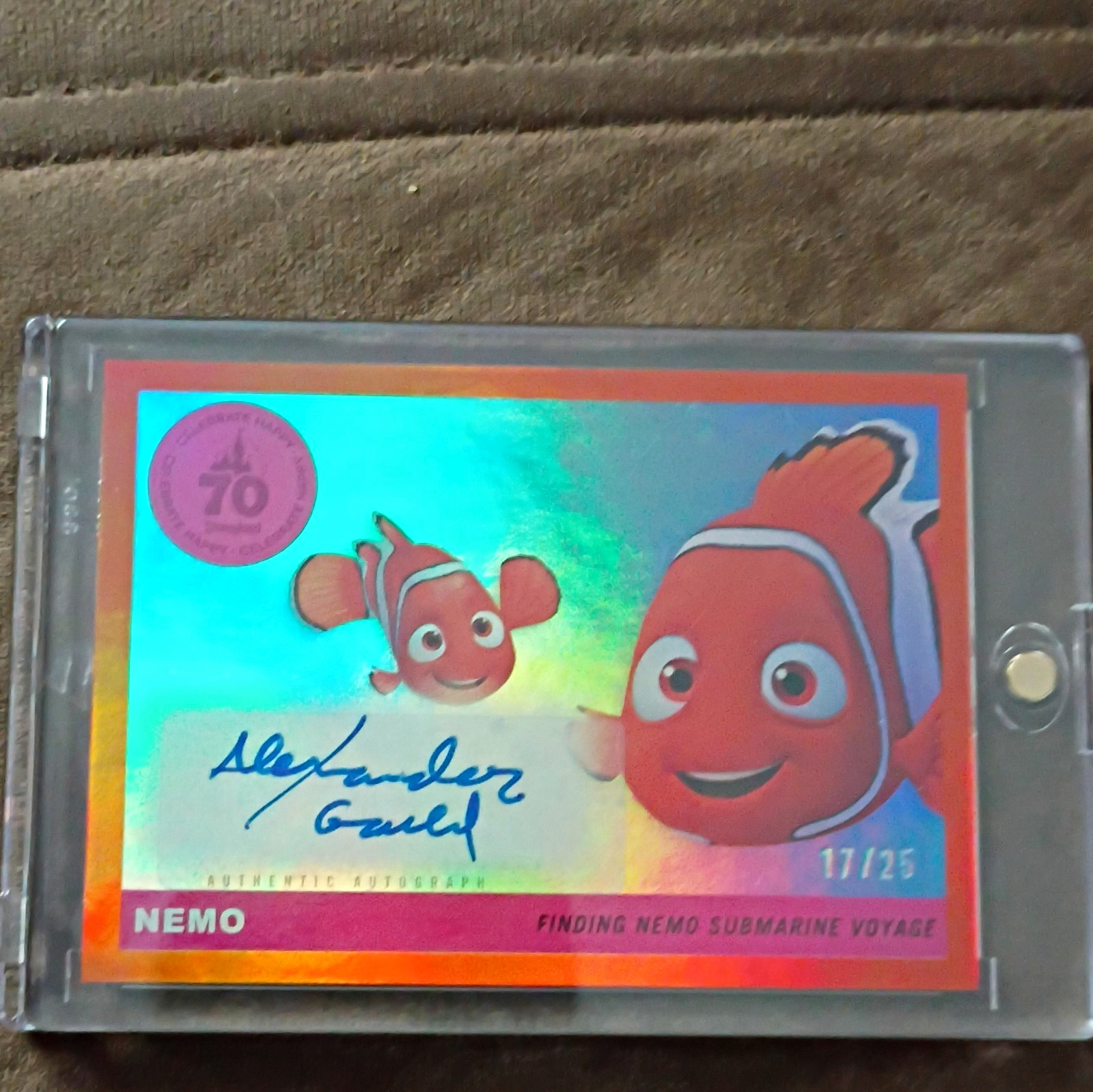 Topps 2025 Disneyland 70th Finding Nemo Nemo Alexander Gould Auto 17/25