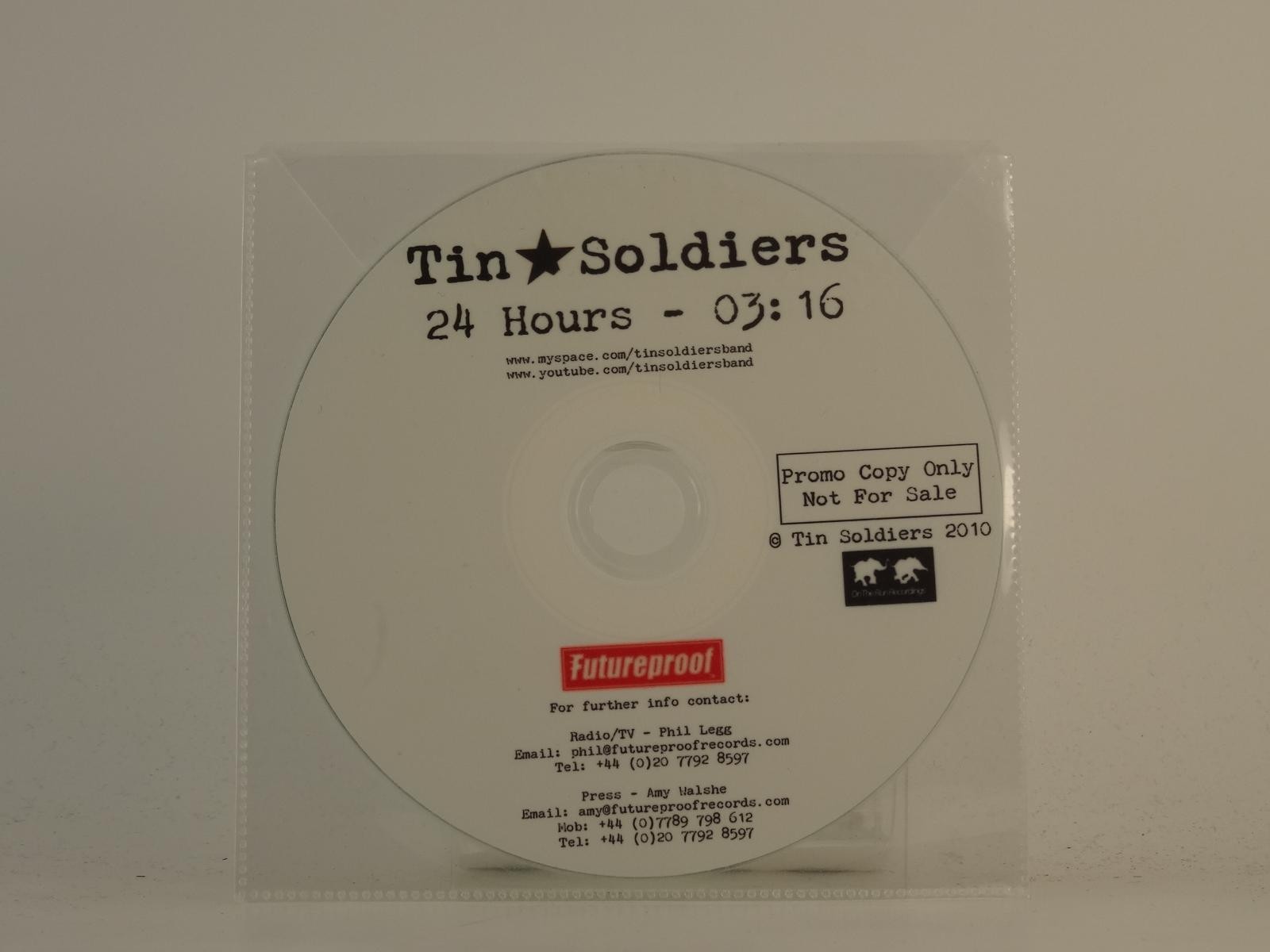 TIN SOLDIERS 24 HOURS (3:16) (H1) 1 Track Promo CD Single including Plastic Slee