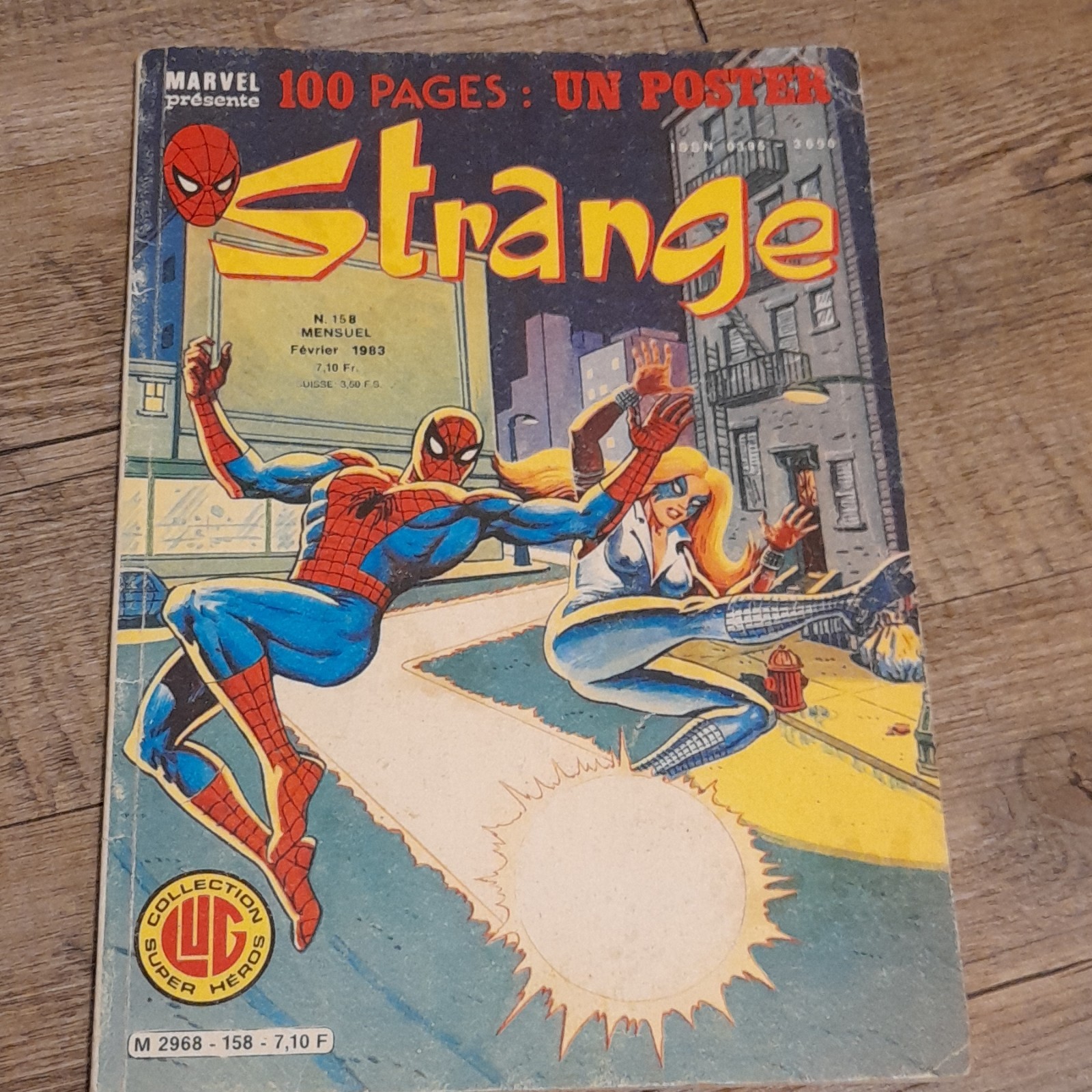 Strange n°158 Éditions Lug 1983 Marvel Spider-Man avec poster