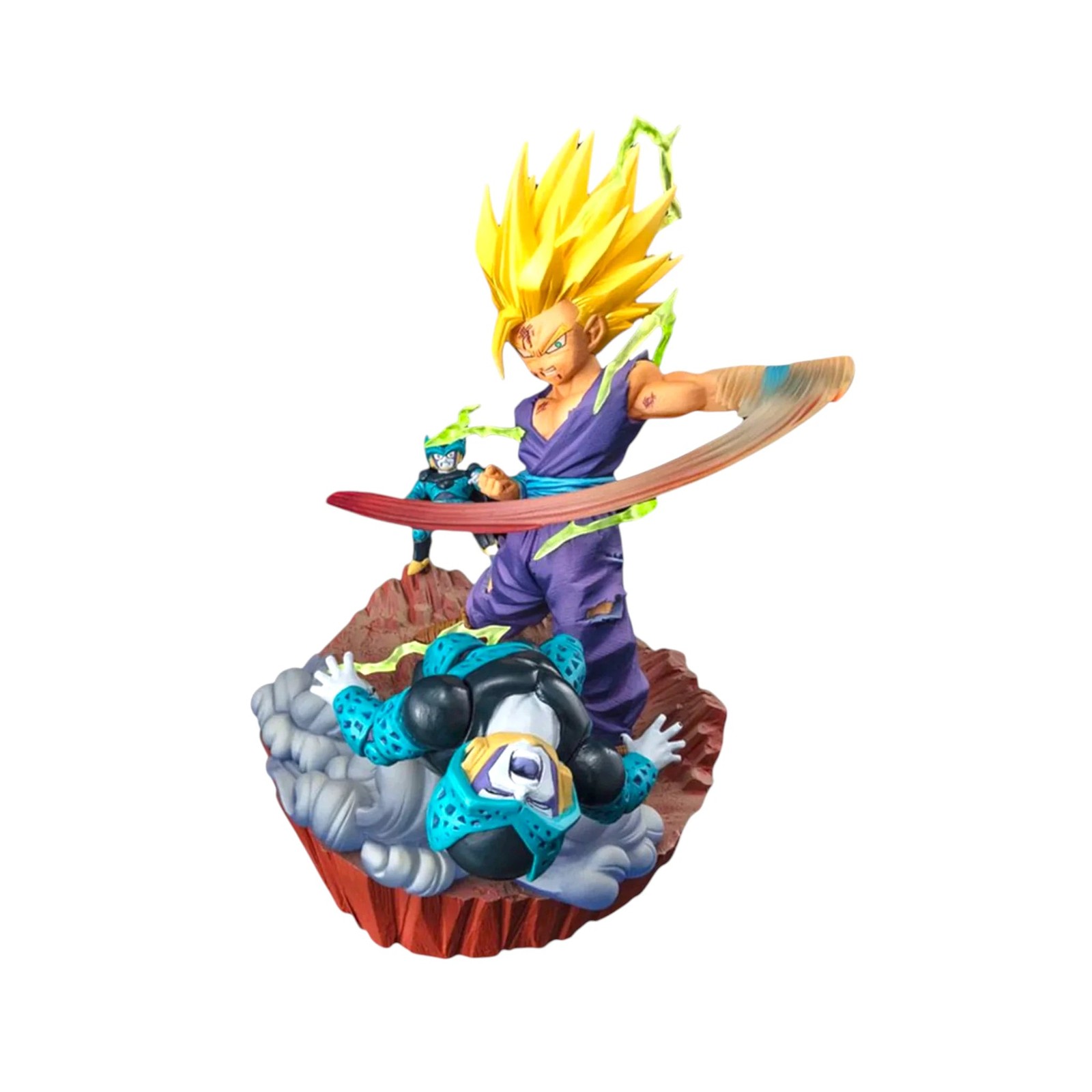 Figurine - Dragon Ball - Son Gohan Super Saiyan 2 vs Cell Diorama - Bandai - 20c