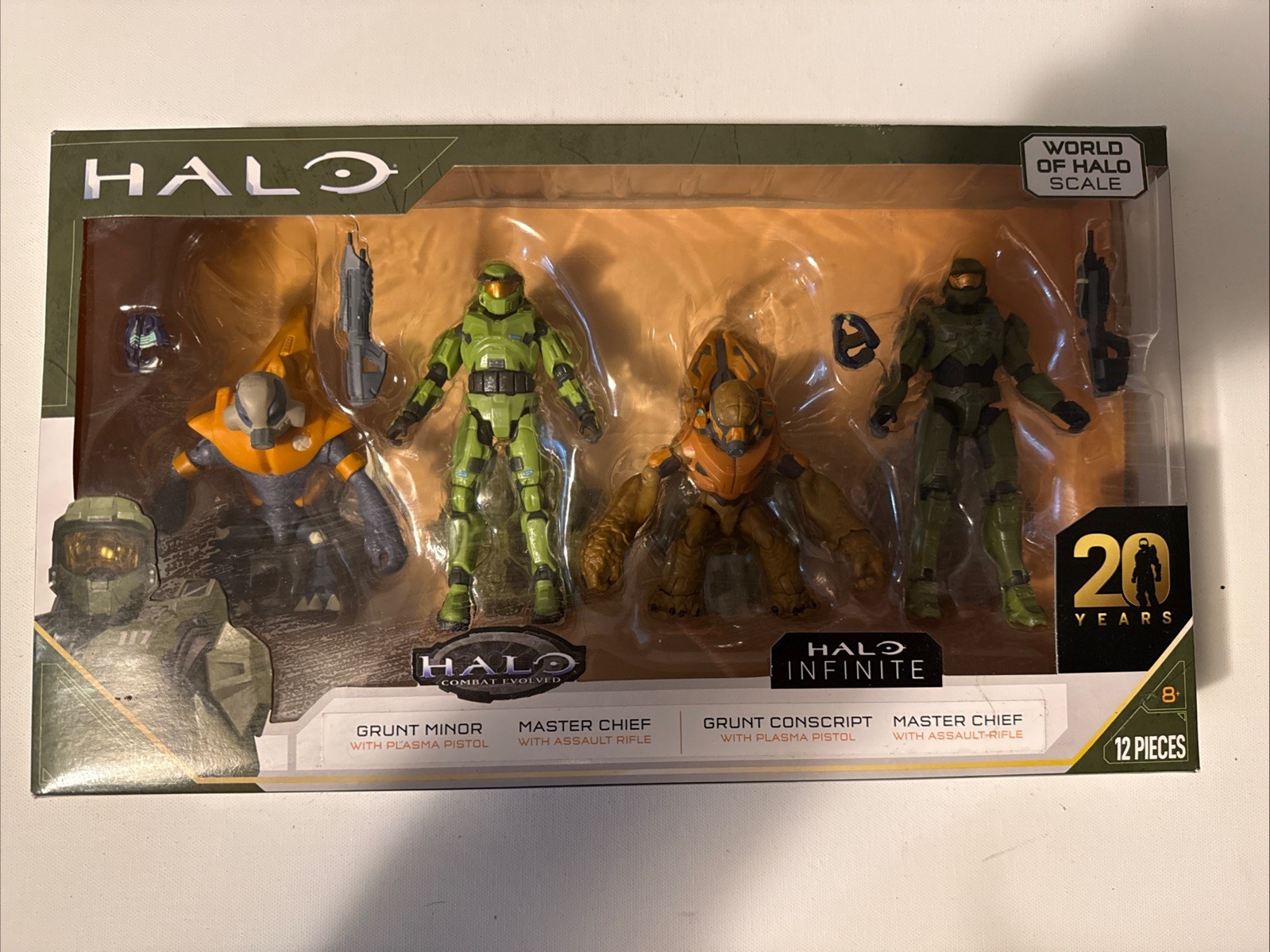 Halo World Of Halo Scale - Set action figure Combat Evolved & Infinite 12 pezzi
