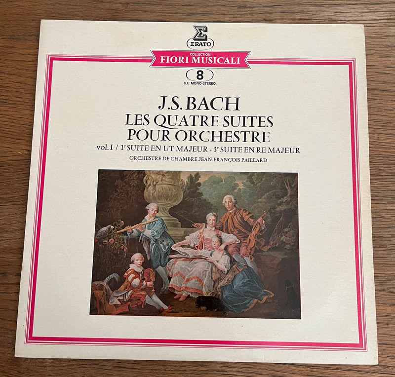 J.S. Bach / Jean-François Paillard : Suites pour orchestre Vol.1 - Erato (EFM 8008)