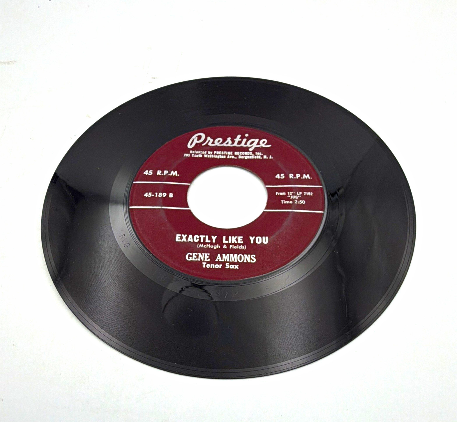 Gene Ammons: Ol' Man River / Exactly Like You Prestige 45-189 7" 45 RPM