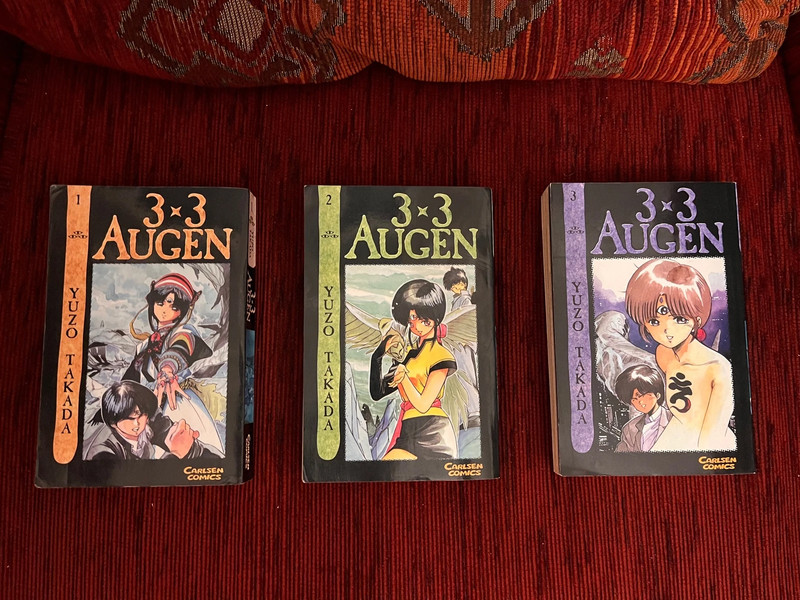 3x3 Auge Manga 1-3, Band 4 zu verschenken