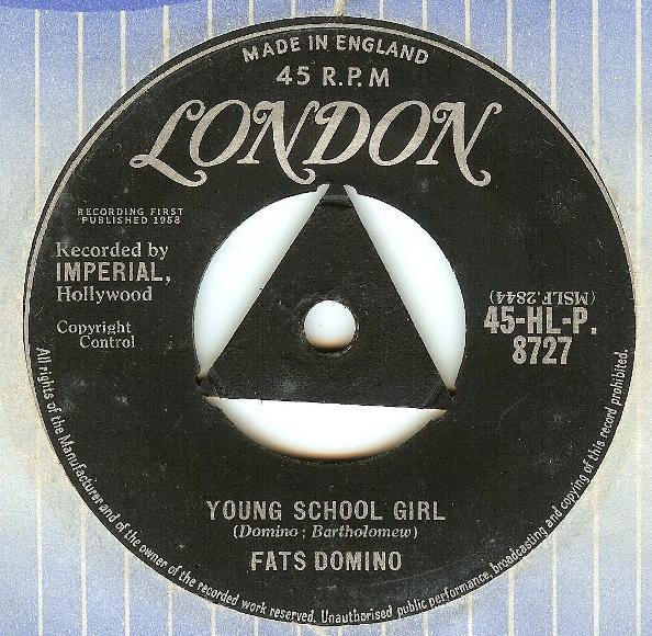 Fats Domino - Young School Girl - 7" - VG+ - 3952978450
