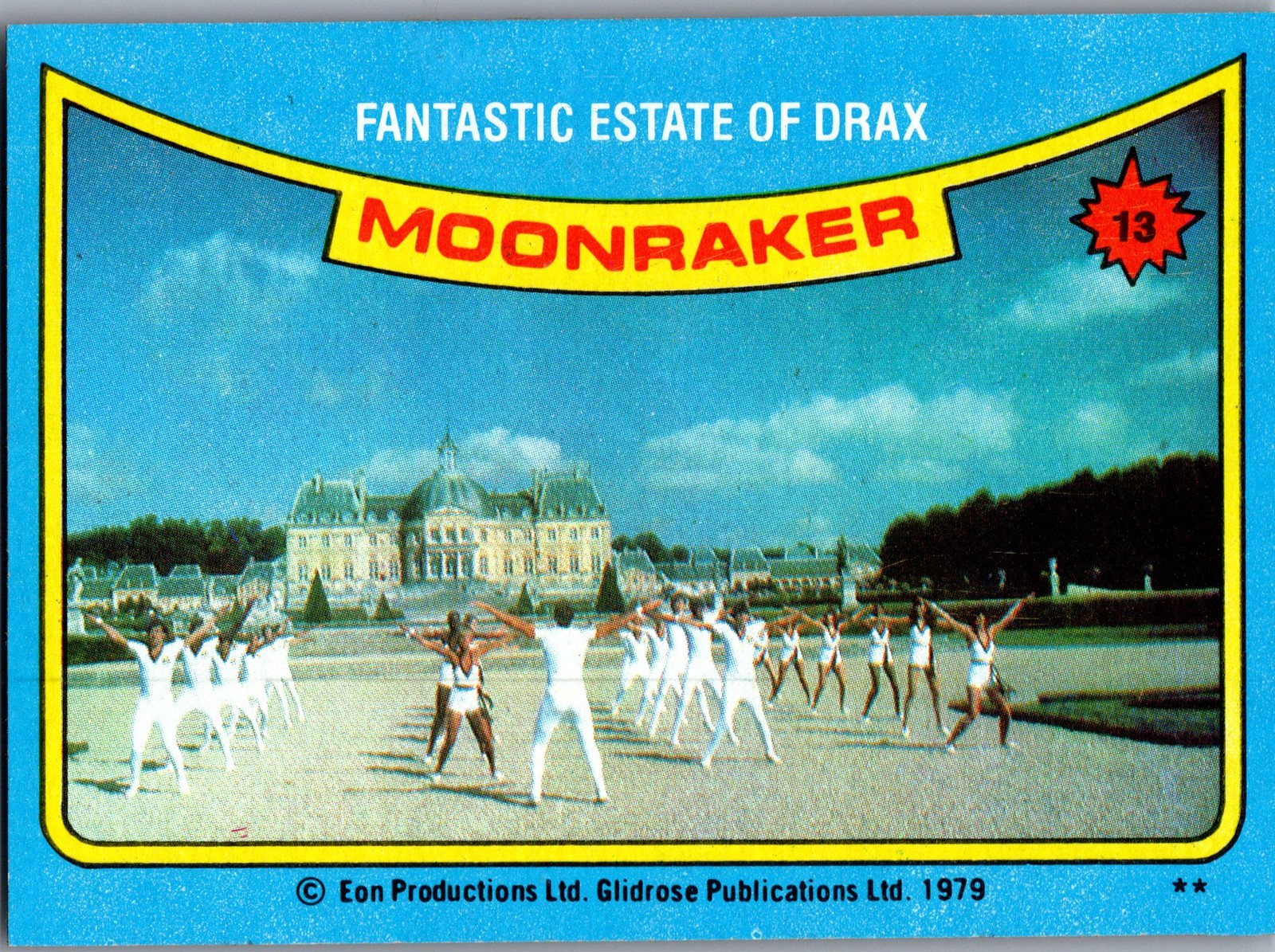 1979 Topps Moonraker #13 Fantastic estate of Drax