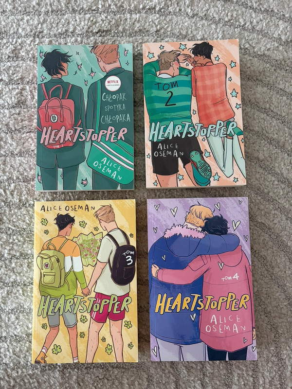 Lot 4 tomes Heartstopper - Alice Oseman