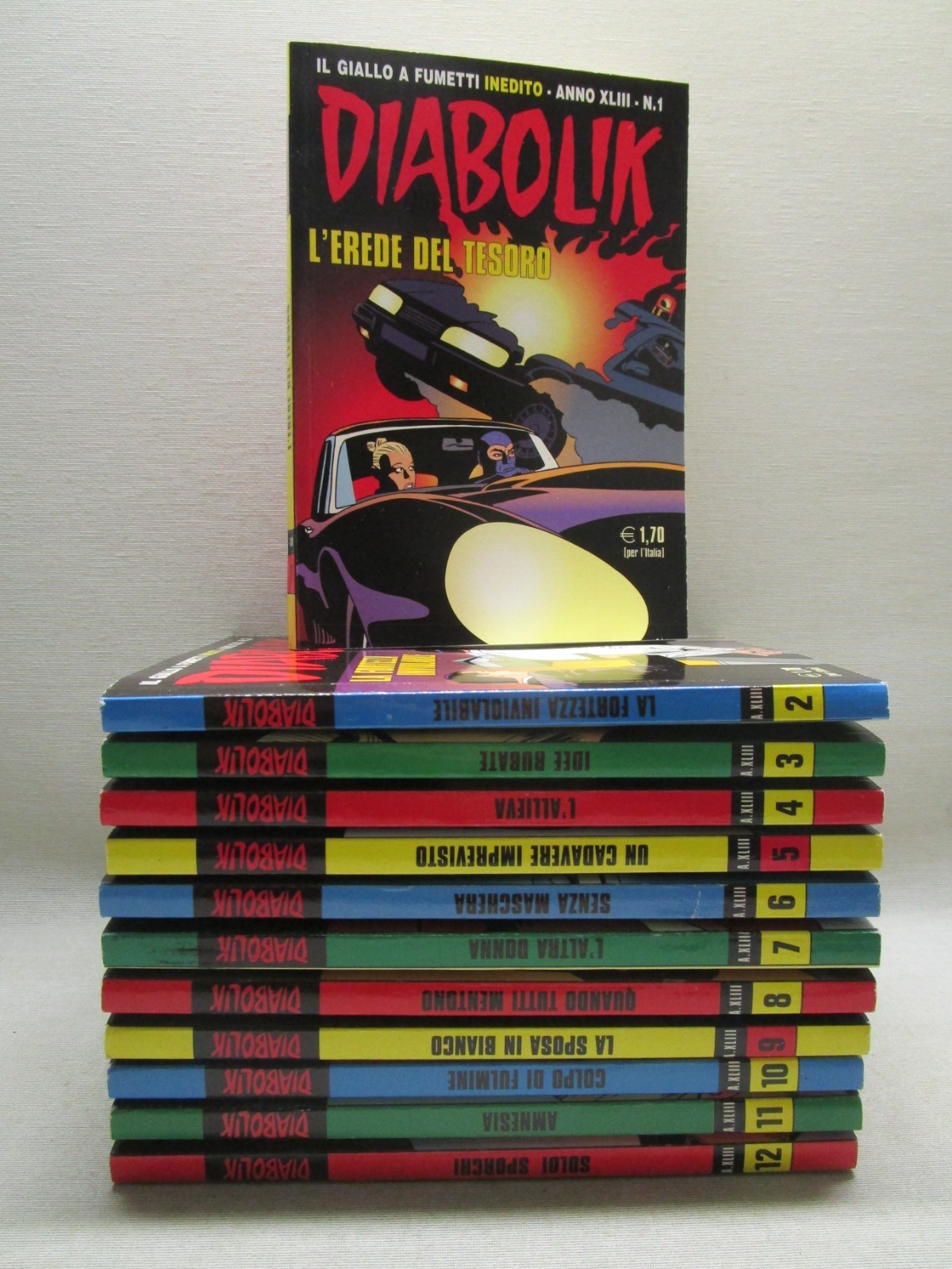 DIABOLIK ANNO 43-XLIII (2004)-COMPLETA 1/12 (C) - CONDIZIONI EDICOLA -NO GADGET