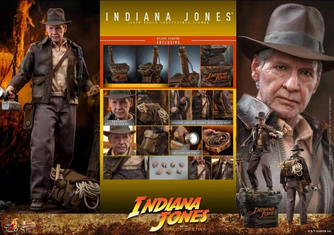 Nuovo Hot Toys MMS717 1/6 Indiana Jones il Quadrante del Destino Deluxe Ver. in magazzino
