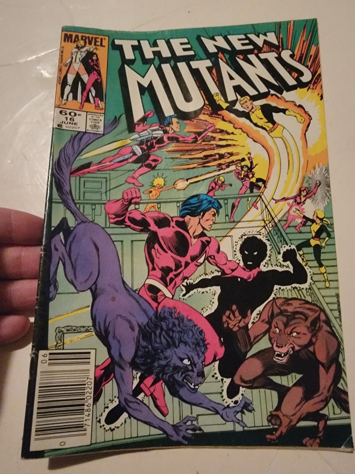 New Mutants #16 fumetto diretto Marvel 1984 prima apparizione Warpath Claremont RARO
