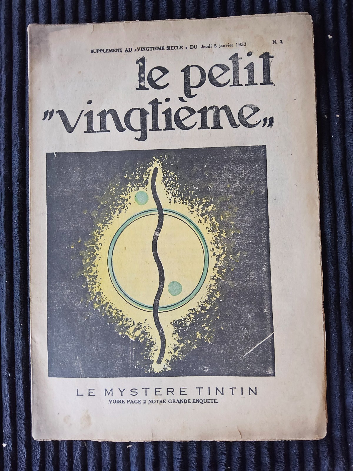 Tintin - Petit Vingtième - Numéro 1 de 1933