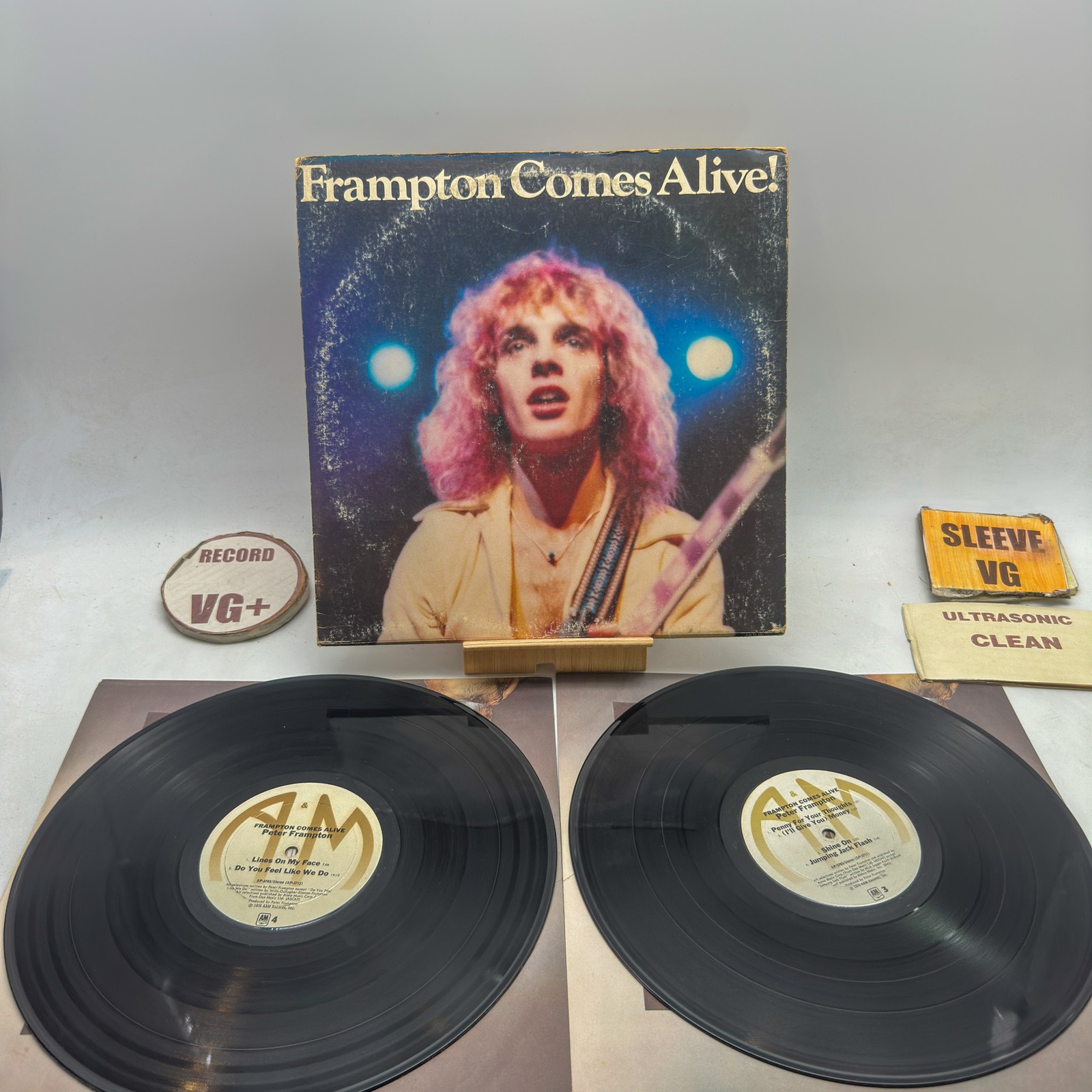 Peter Frampton - Frampton Comes Alive! VG+/VG 1976 Ultrasonic Clean Vinyl