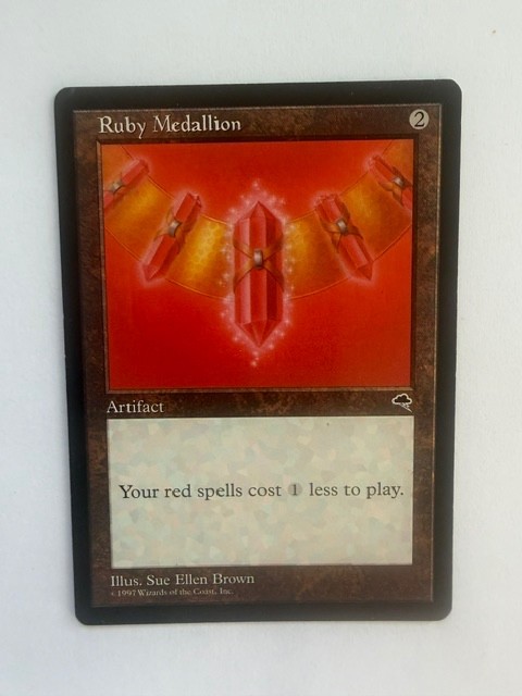🔴 MTG Ruby Medallion – Tempest – Never Played – Combined Shipping