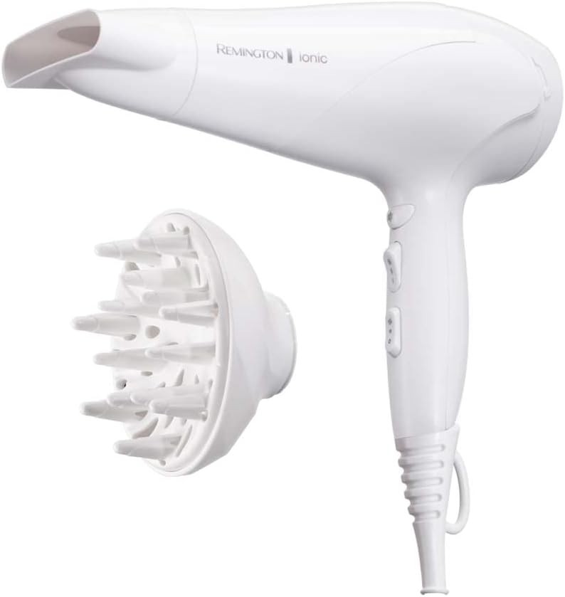 Remington Asciugacapelli 2200W - Anello in ceramica Ionic Care per una ottima