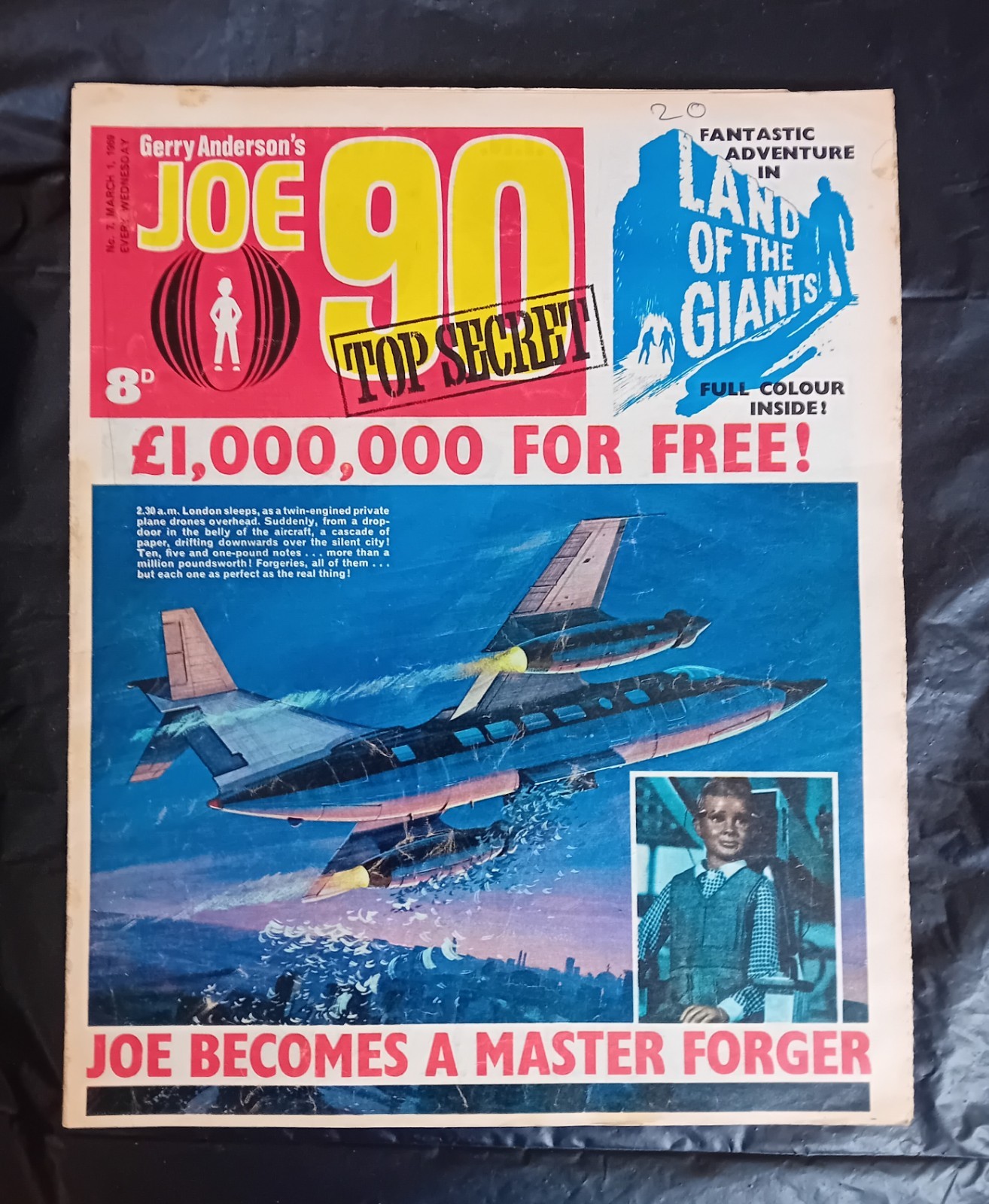 Joe 90 comic #7 (01/03/1969).  Star Trek/Land of Giants/The Champions. GD/VG