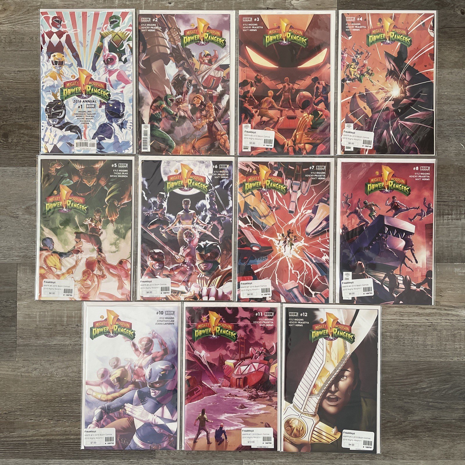 Mighty Morphin Power Rangers Lot #1-8 & #10-15 BOOM! Studios 2016 ~ B&B Bundle!