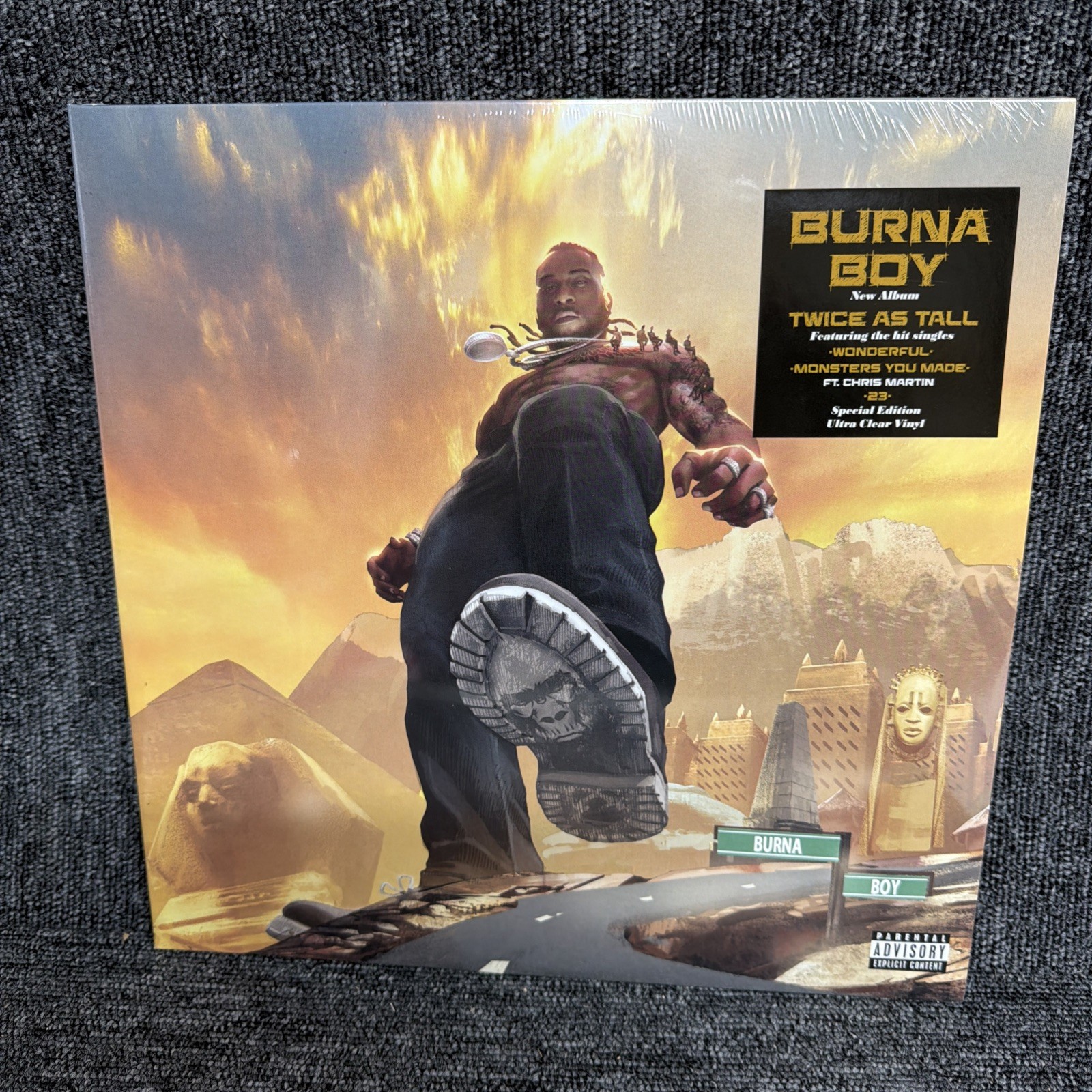 Burna Boy : Twice As Tall VINYL 12" Album (Clear vinyl) 2 discs (2021)