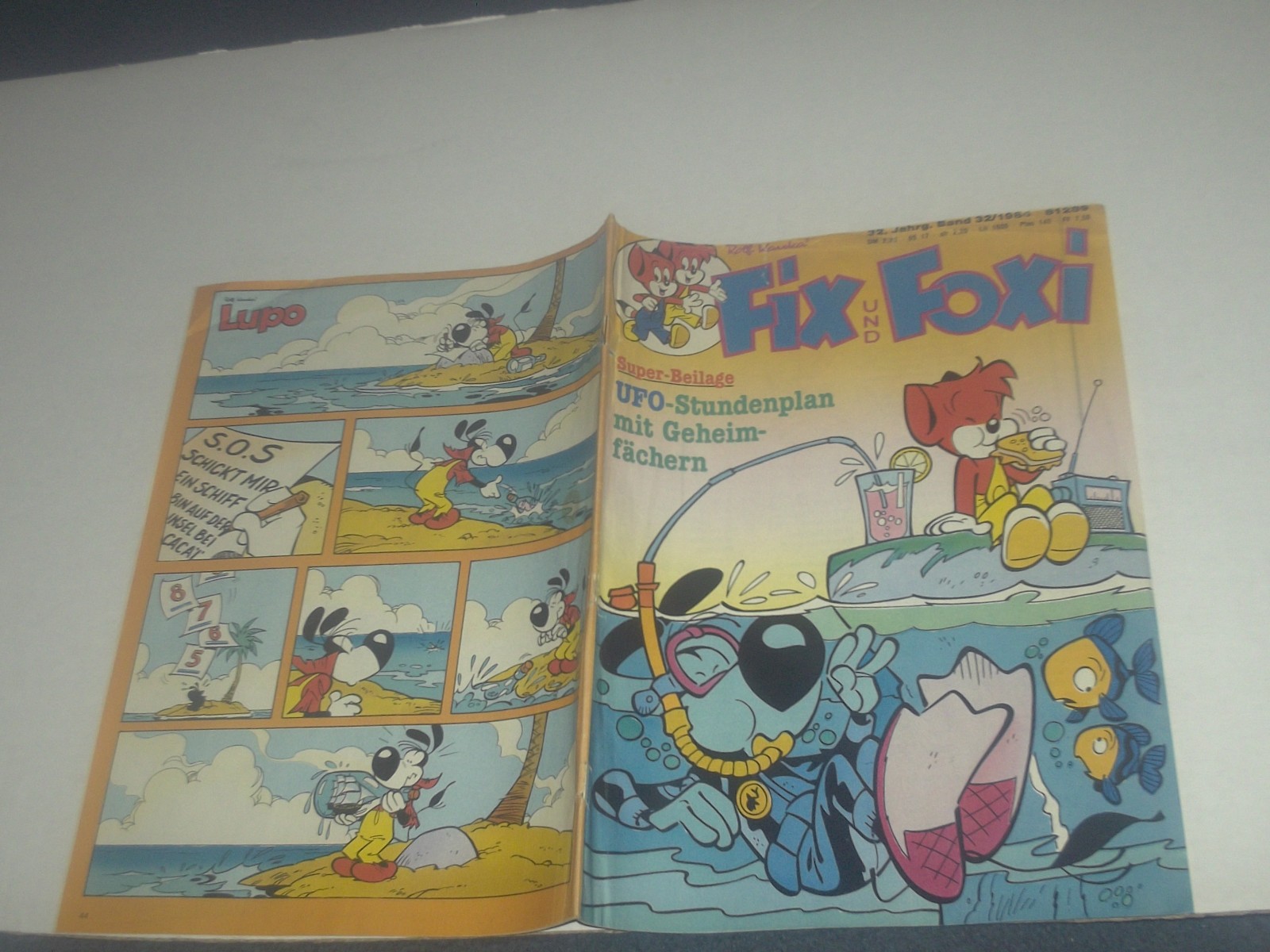 FIX E FOXI FUMETTO QUADERNO 32° ANNO VOLUME N.32/1984 CON PAGINA PUBBLICITARIA STAR WARS