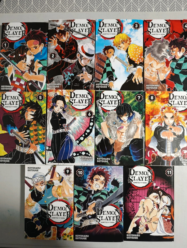 Lot 11 Manga : Demon Slayer Tome 1 a 11