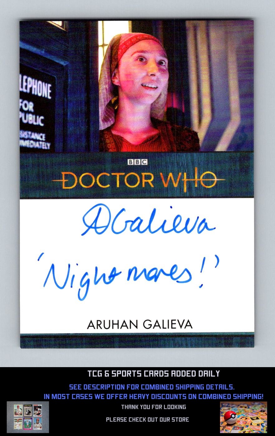 2022 Rittenhouse Doctor Who serie 11 e 12 autografi completi #NNO Aruhan Galieva