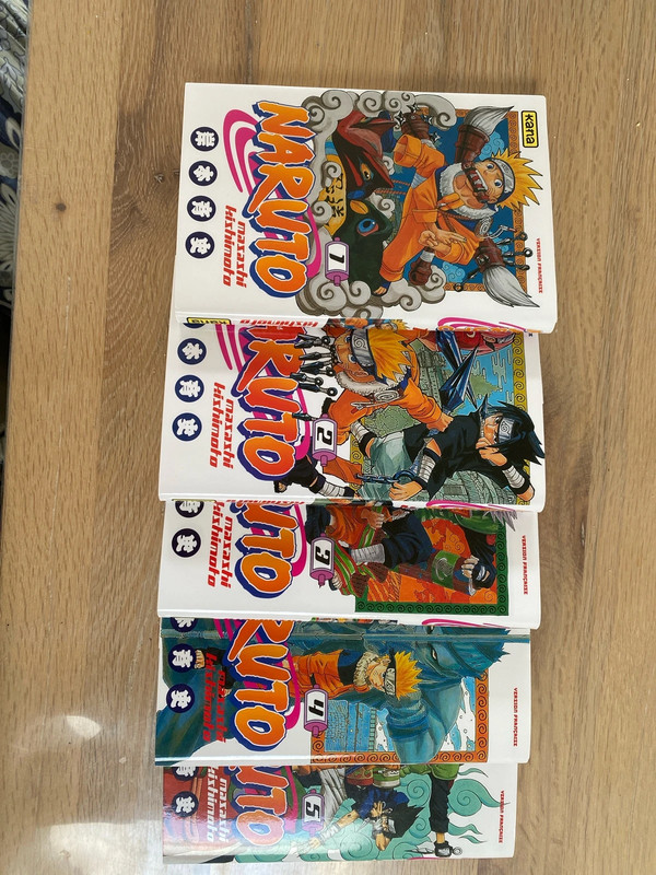 Lot 5 tomes Naruto