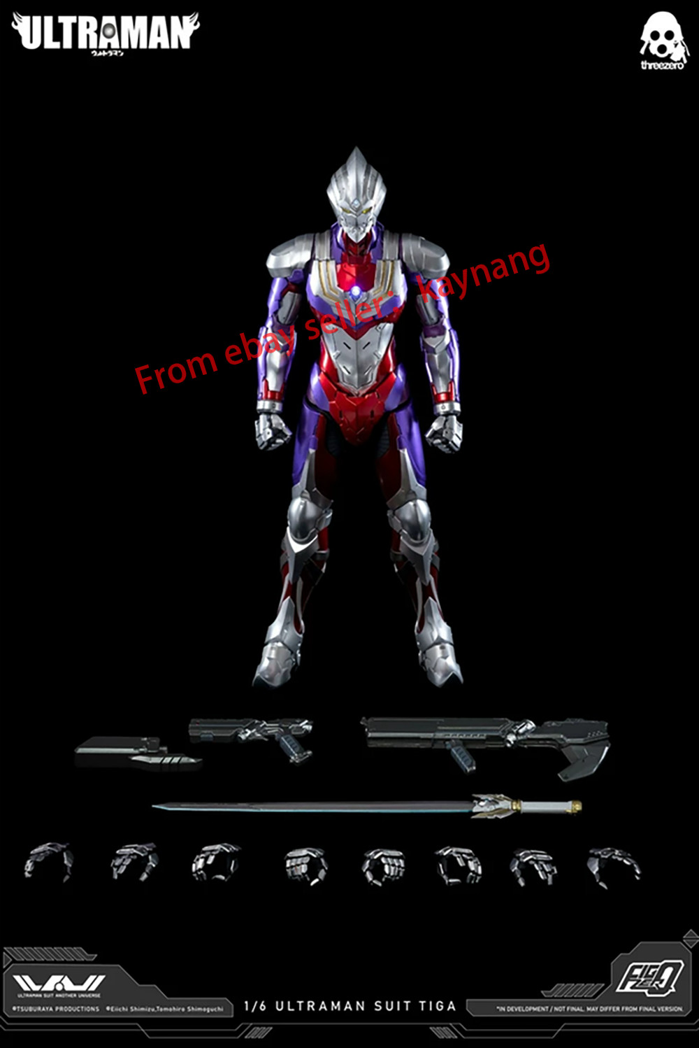 Threezero 3Z0188 Ultraman Scala 1/6 Ultraman Suit Tiga Modellino da Collezione