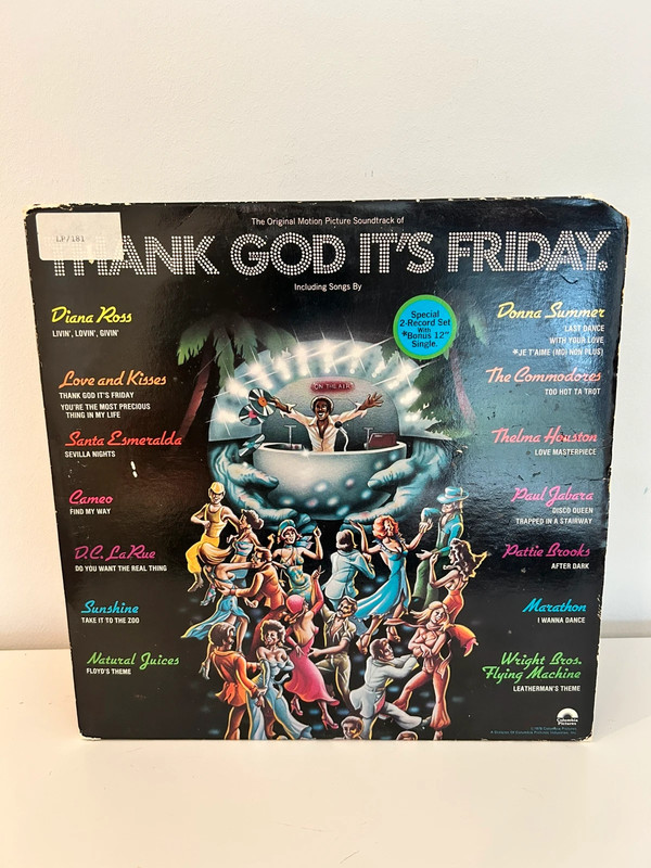 Thank God it’s Friday The original Motion picture soundtrack 3 lp set vinyl