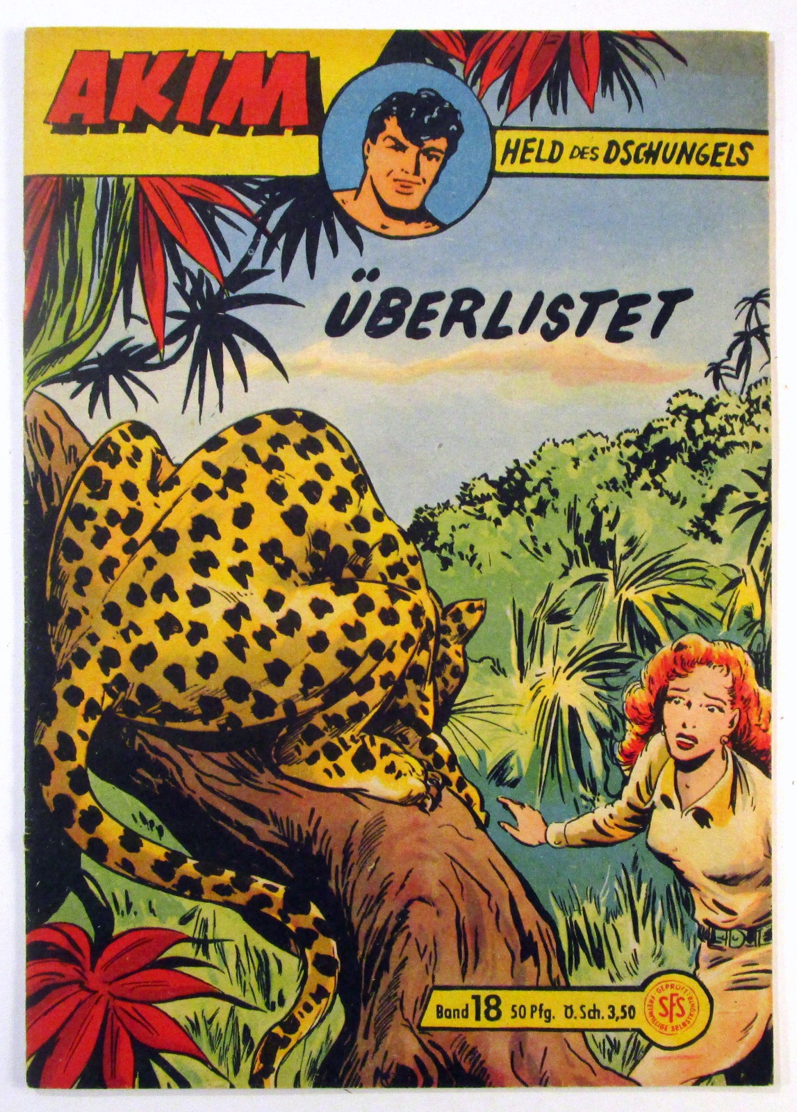 Akim Held Groß Band # 18 Travolto Originale Lehning Editore 1958 Z da 2 a 2-