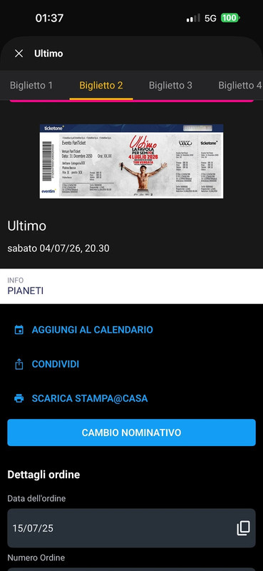 Biglietti concerto Ultimo Tor Vergata