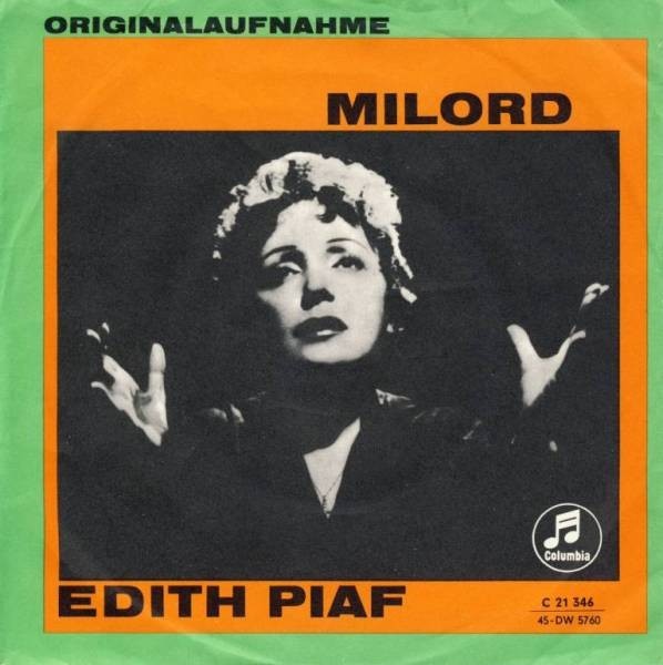 Edith Piaf - Milord Vinyl 45 RPM 7" Single Pop Chanson 54989