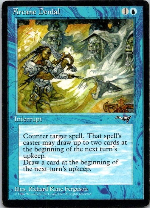 Lot of 5 MTG Magic the Gathering Arcane Denial Alliances See Scans