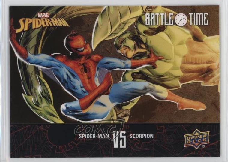 Upper Deck 2024 Marvel Spider-Man Battle Time Spider-Man vs Scorpion #BT-11 g0d
