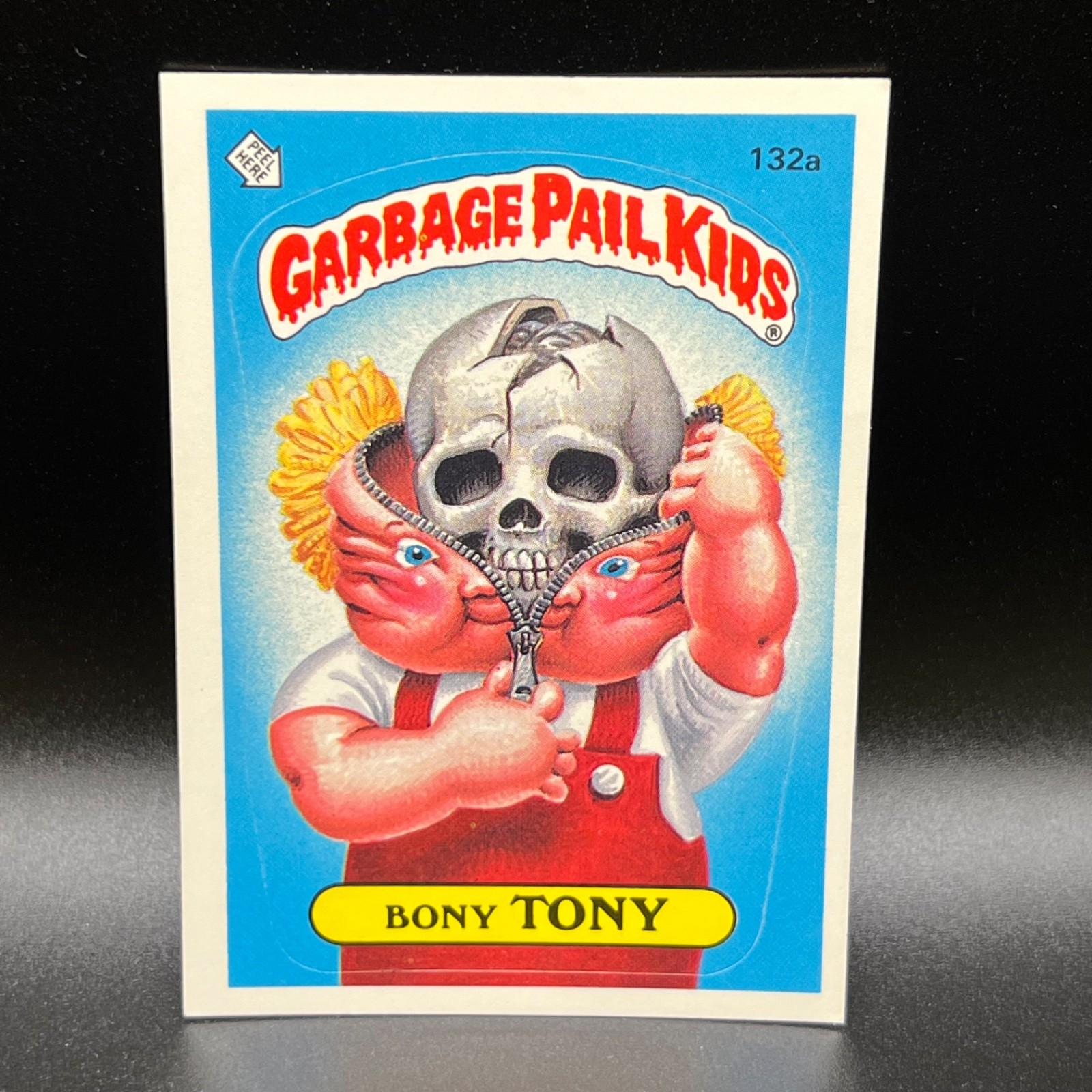 Topps Garbage Pail Kids GPK 1986 serie originale 4 #132a Bony Tony