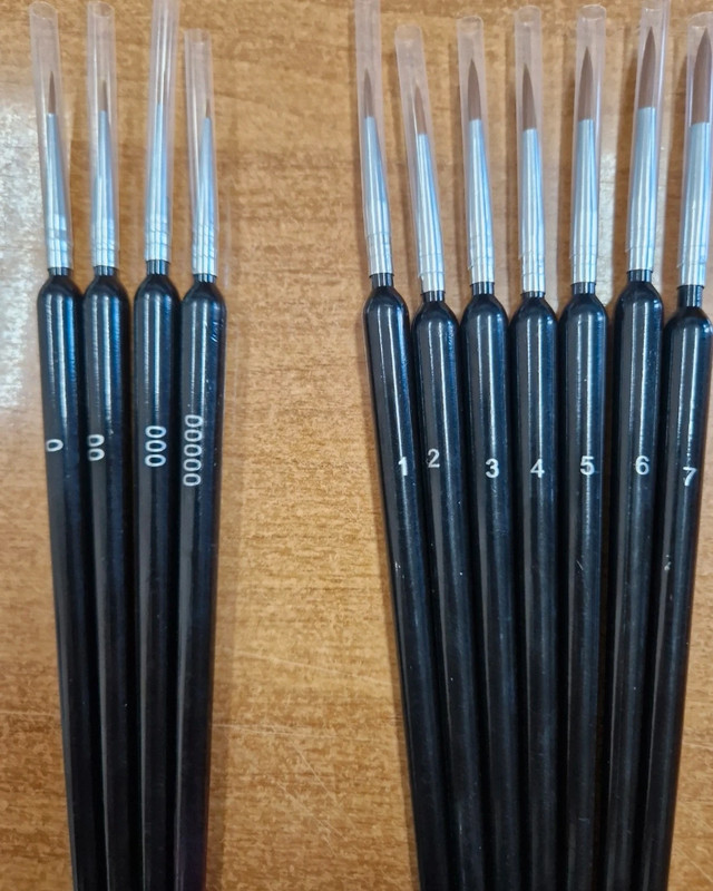 Set 11 pennelli professionali ideali per pittura