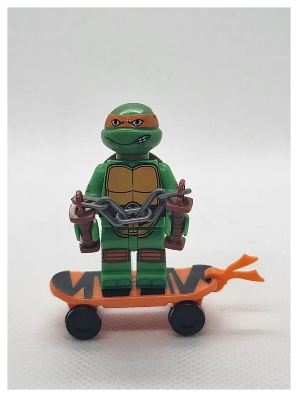 Figurine type Lego - Tortues ninja - Michelangelo (Lego-style Figure)
