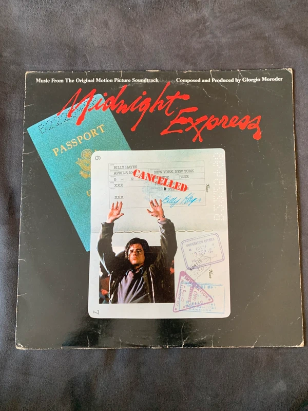 Disque midnight express Original Motion Picture Soundtrack BO film vinyle 33T Alan Parker